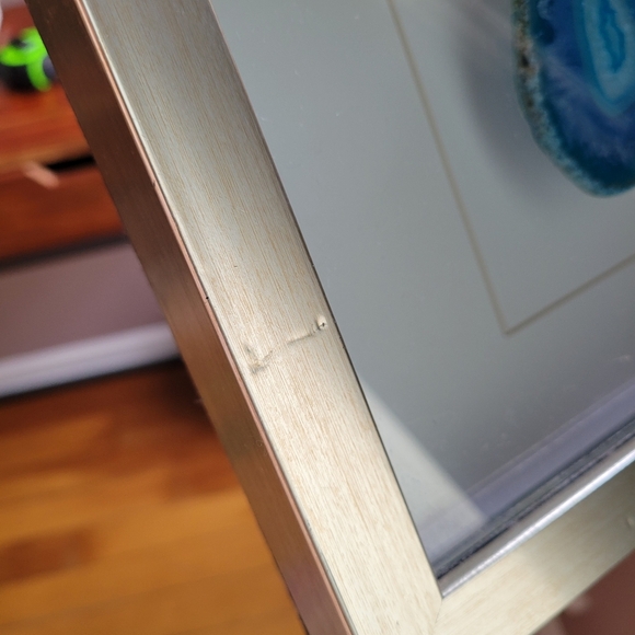 Natural Geote Agate Modern Decor Shadow Box Frame with Glass Inlay - Picture 9 of 9